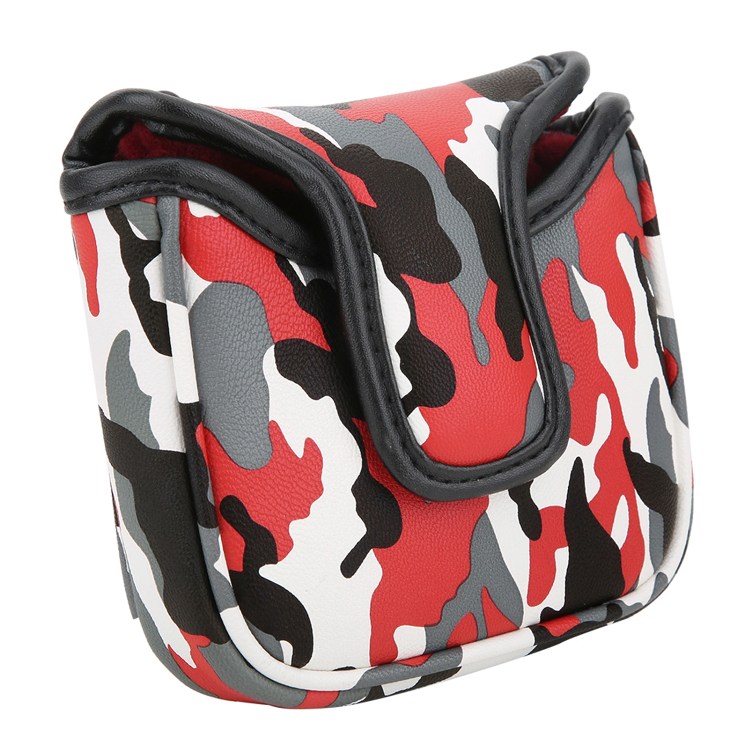 Square Golf Putter Cover Headcover Camouflage Waterproof PU Golf Club Head Cover Magnetic Closure Accessory