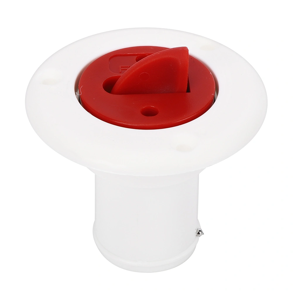 ABS Plastic Boat Deck Fill/ Filler Port Gas Fuel Tank with Key Cap for Yacht Motor Homeswhite