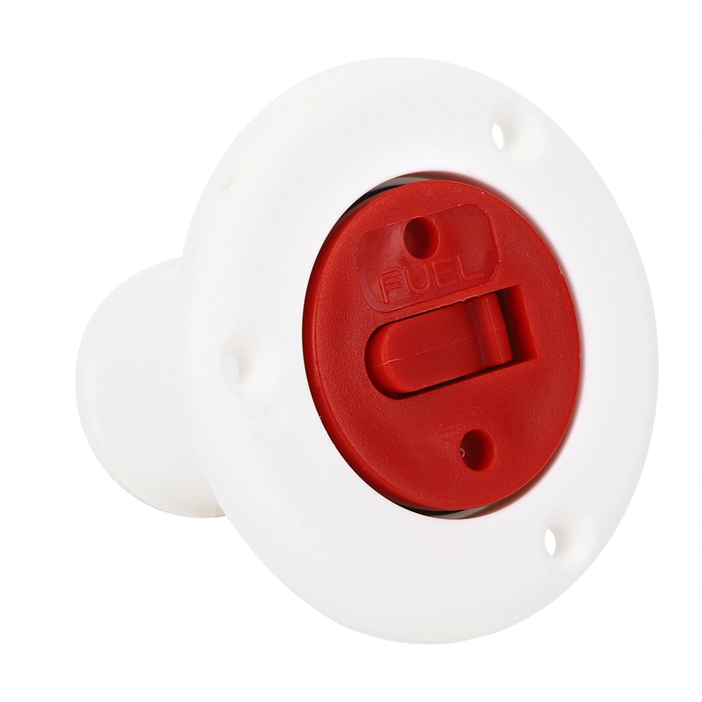 ABS Plastic Boat Deck Fill/ Filler Port Gas Fuel Tank with Key Cap for Yacht Motor Homeswhite