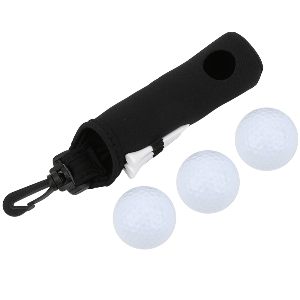 Mini Golf Ball Storage Bag Small Waist Bags Pocket Can Hold 3 Balls for Golf Fans Supplies