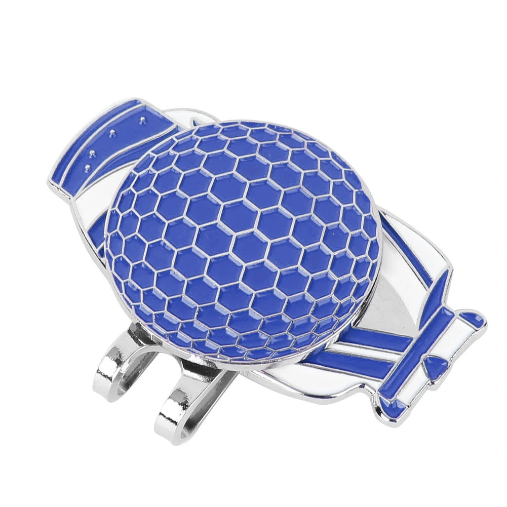 Portable Lightweight Golf Ball Marking Tool Metal Hat Clip Marker Practicing Accessoryblue