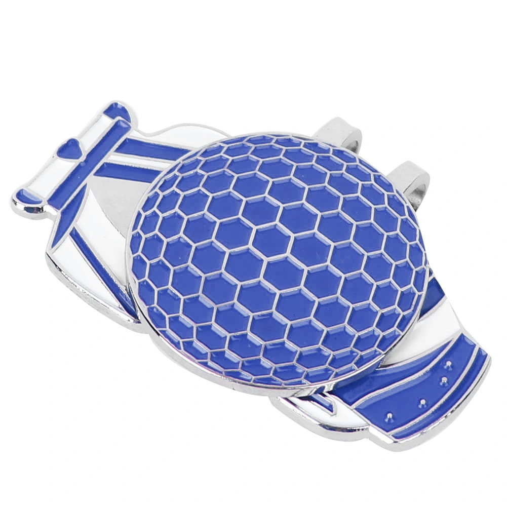 Portable Lightweight Golf Ball Marking Tool Metal Hat Clip Marker Practicing Accessoryblue