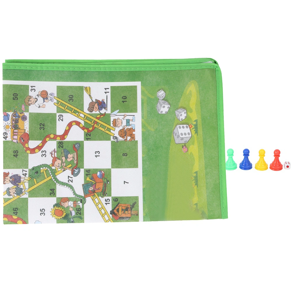 60x45cm Washable Folding Non Woven Fabrics Carpet Ground Mat Snake Ladder Chess Children Game Toy(Height 3cm Diameter 2cm )