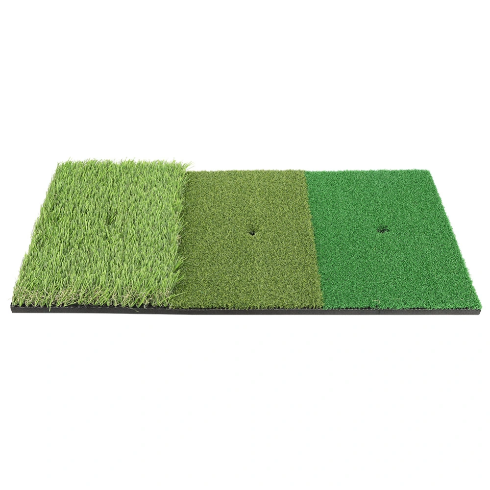 3-in-1 Golf Hitting Mat Golf Swing Practice Grass Mat for Indoor Outdoor Backyard Practice Equipment