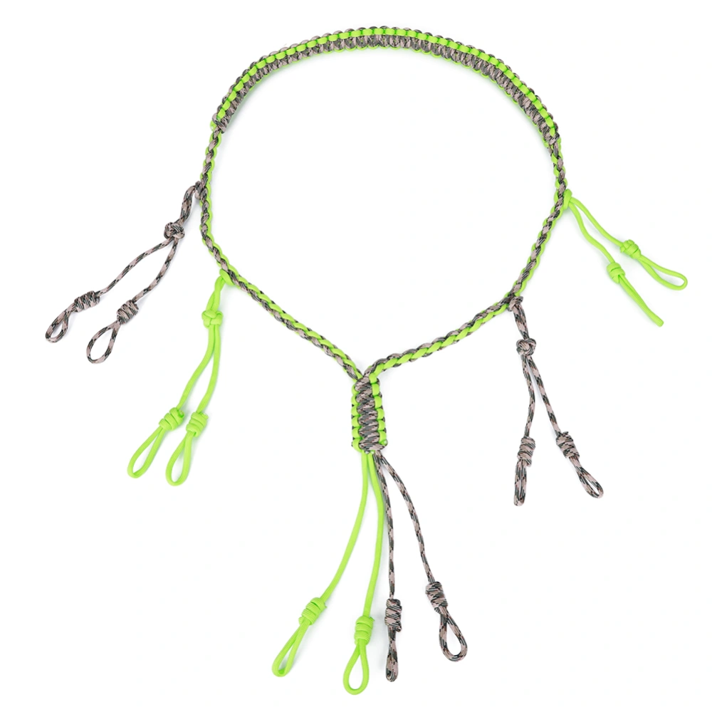 Outdoor Hunting Accessory Duck Call Lanyard Paracord Knitting Necklace Wildfowl Whistle Slingfluorescent green