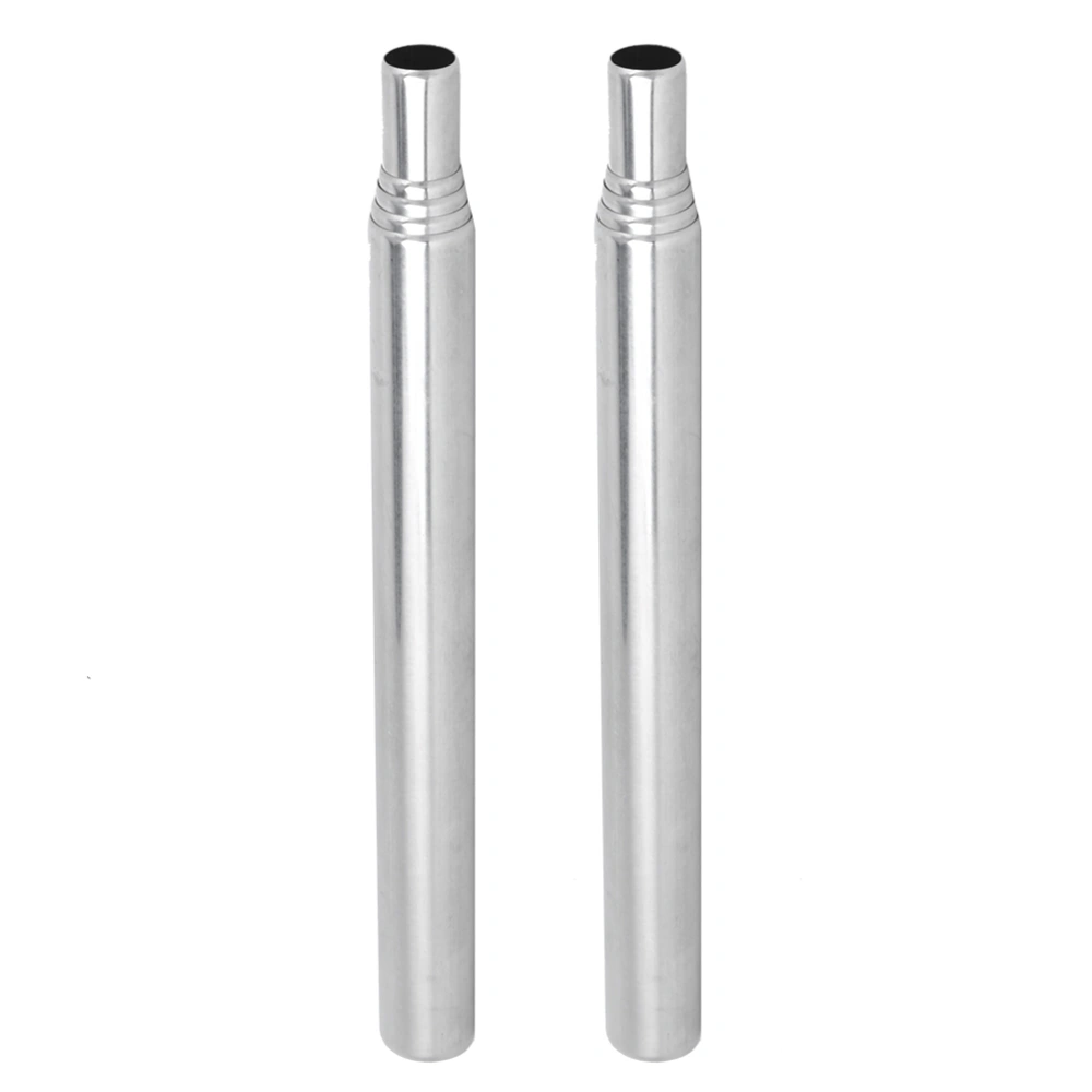 2PCS 15cm/5.9in Telescopic Fire Blower Stainless Steel Blowpipe for Outdoor Camping BBQ