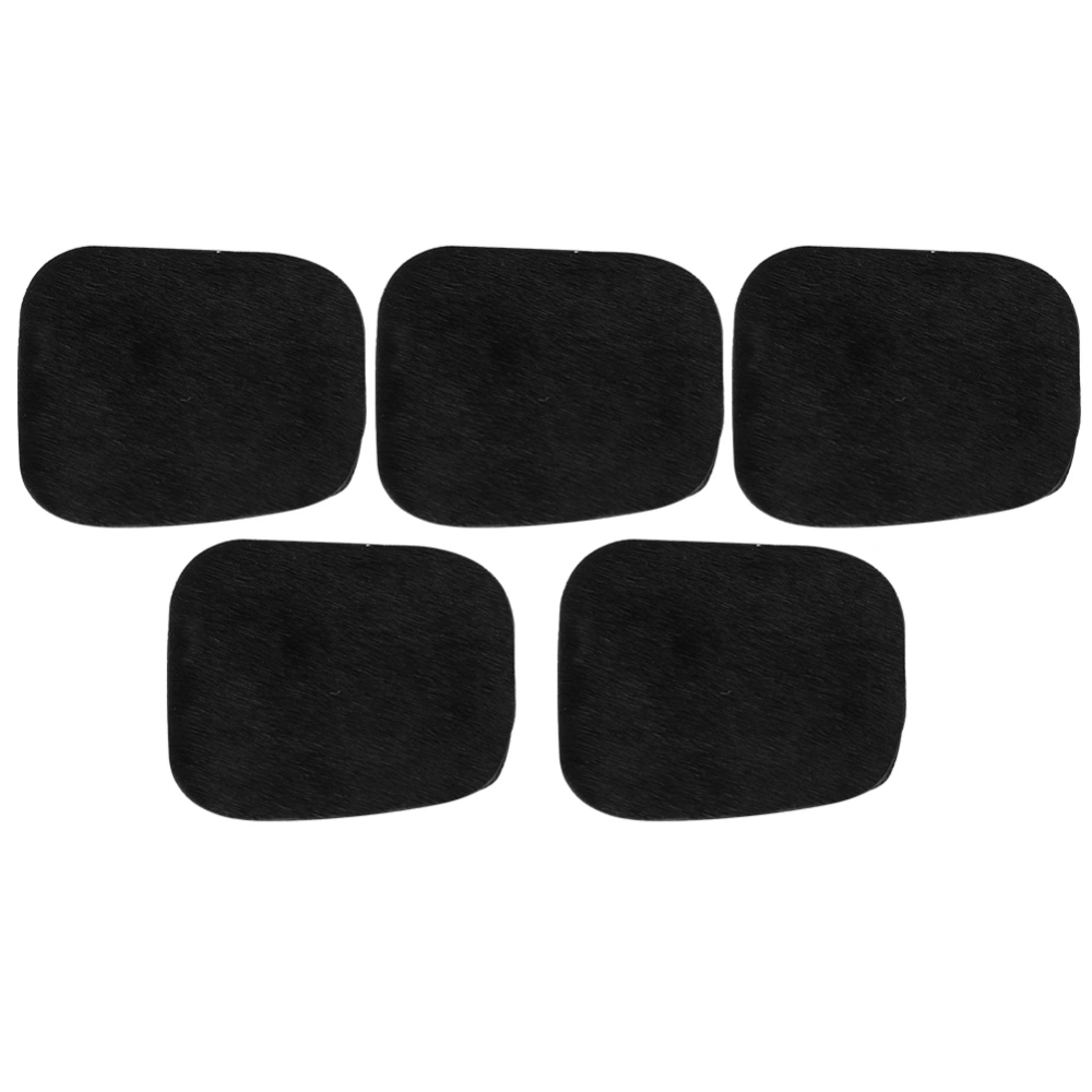 5pcs Archery Arrow Rest Adhesive Silent Bow Stick Plate Cowhide Outdoor Shooting AccessoriesBlack