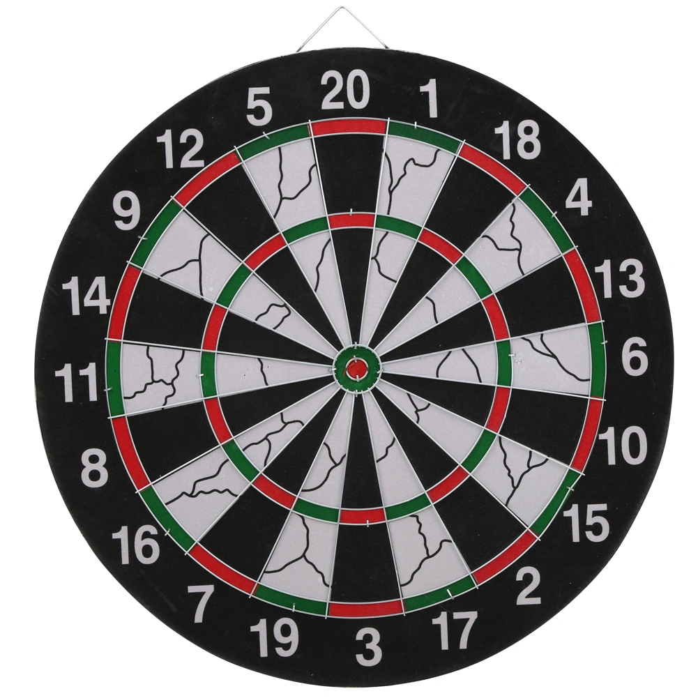 18in Doublefaced Flocking Dart Board Set Students Match Target Metal Pins Accessory