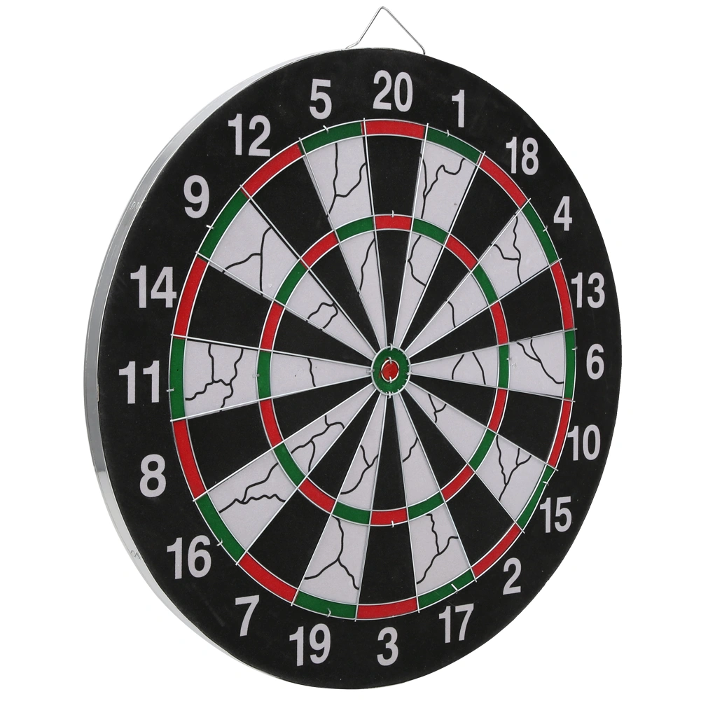 18in Doublefaced Flocking Dart Board Set Students Match Target Metal Pins Accessory