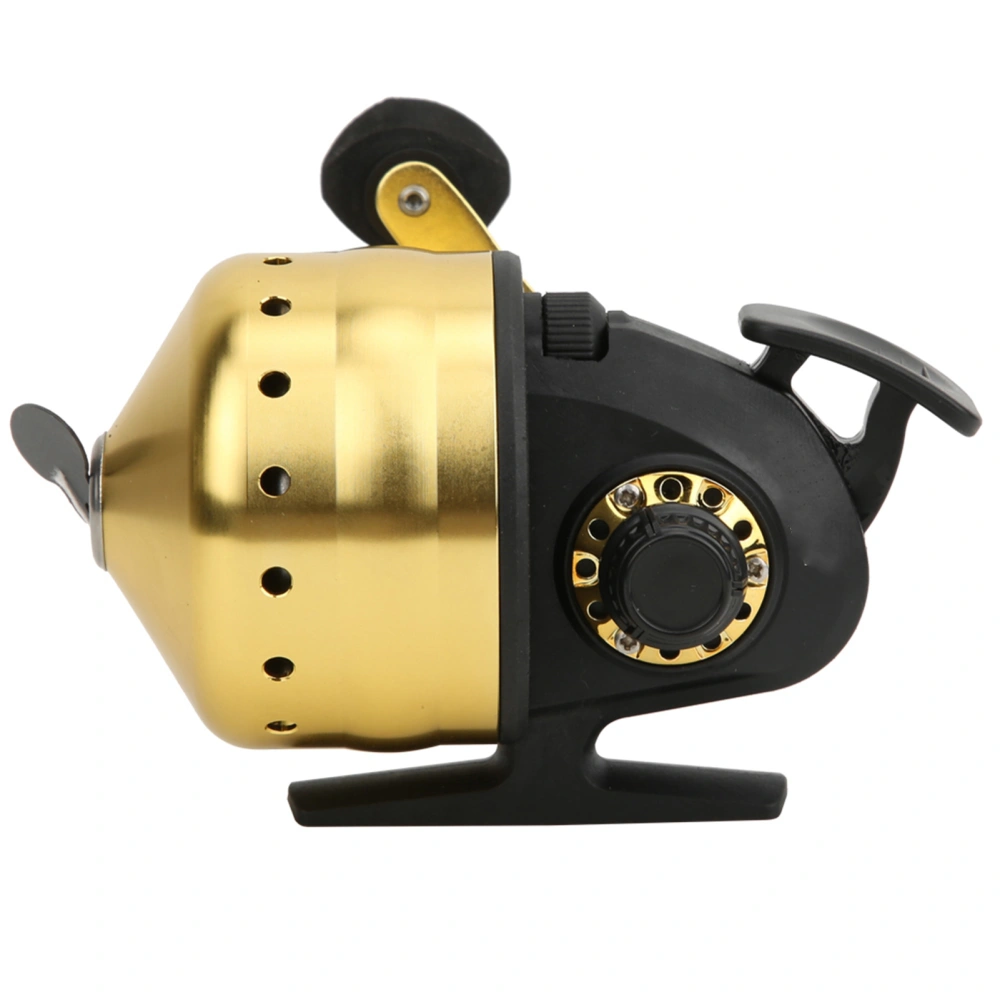 Outdoor Bow Fishing Spincast Reel Inside Lines Closed Fish Hunting Shooting Accessorygolden