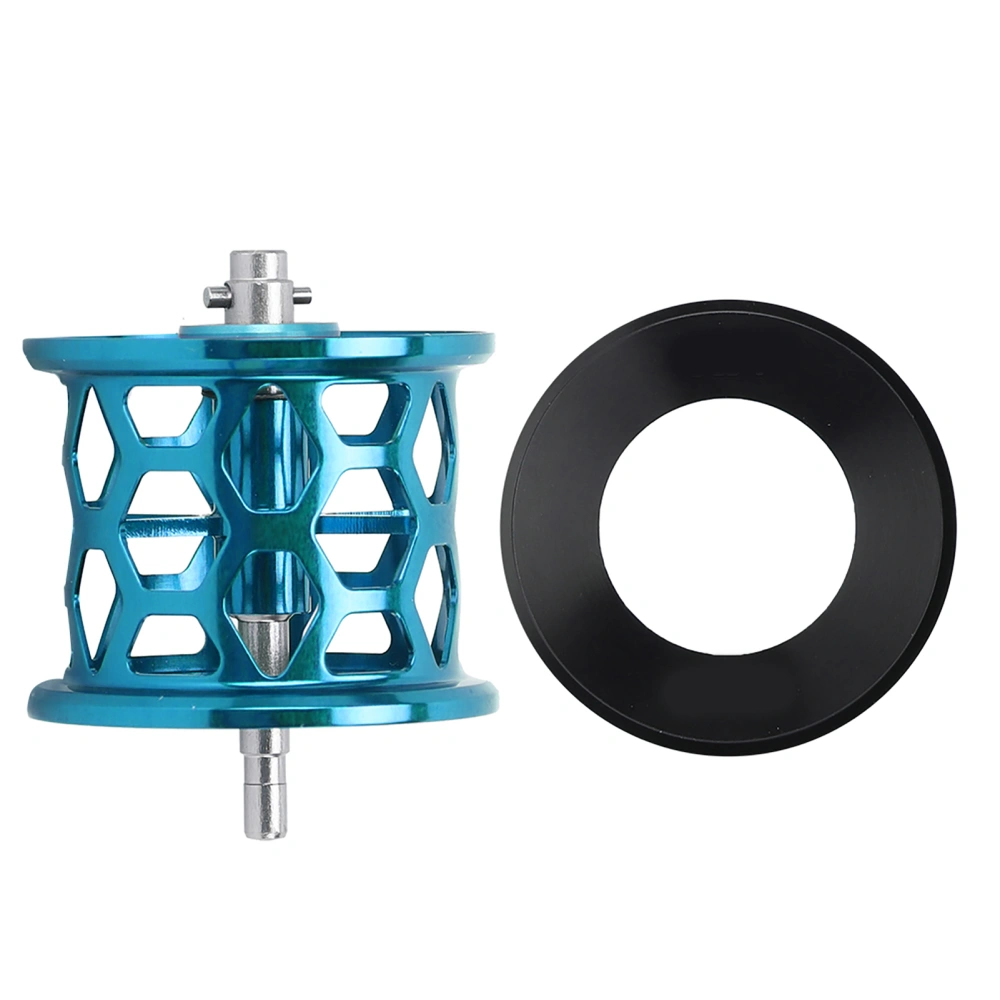 32mm Alloy Bait Casting Conversion Spool Fishing Tackle Accessory with Damping Finblue