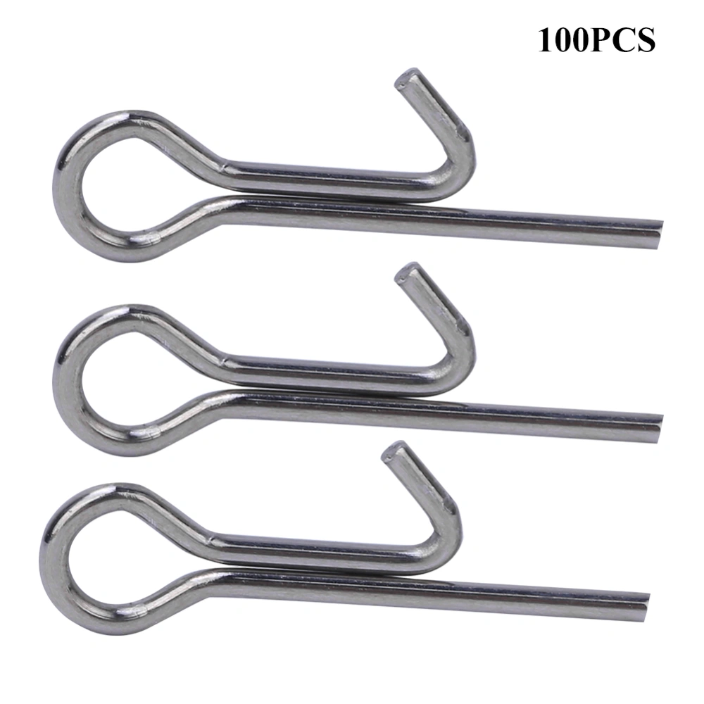 100Pcs Fishing Hook Connecting Pins Needle Fixed Lock Assist Soft Lure Tackle Accessories