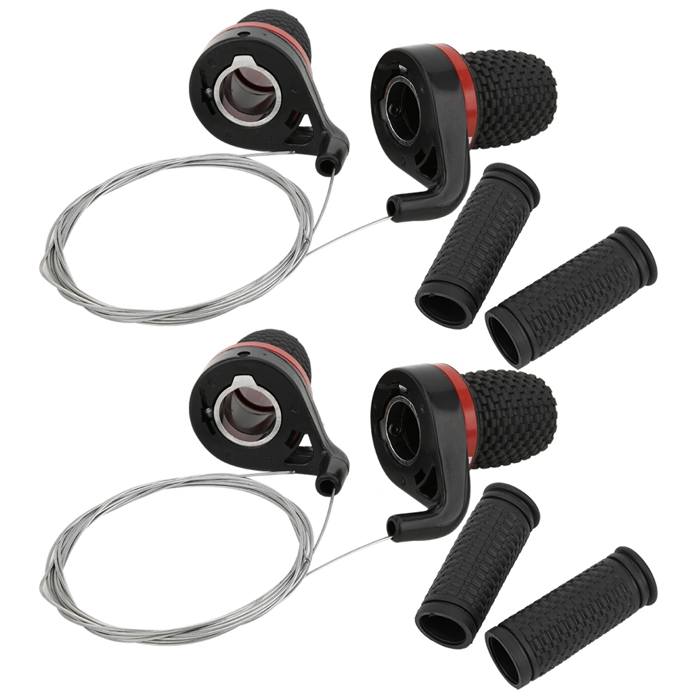 2 Pair Outdoor Mountain Bike Bicycle Speed Shifter Transmission Handle Twisted Grip