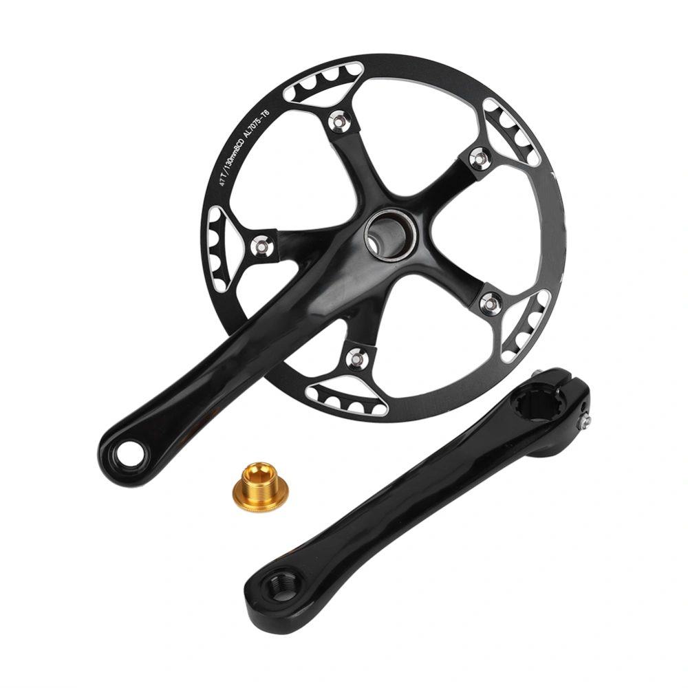 Aluminium Alloy Bicycle Single Speed Hollow Integration Crankset Conversion Crank Bike Accessory47T