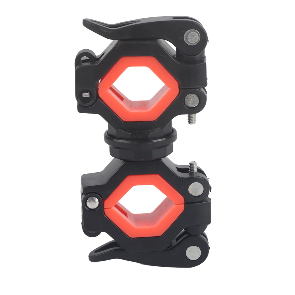 Black Multi Purpose 360 Degrees Rotatable Bicycle Flashlight Mount Clip Bike Front Light Fixed Bracket Cycling Equipment