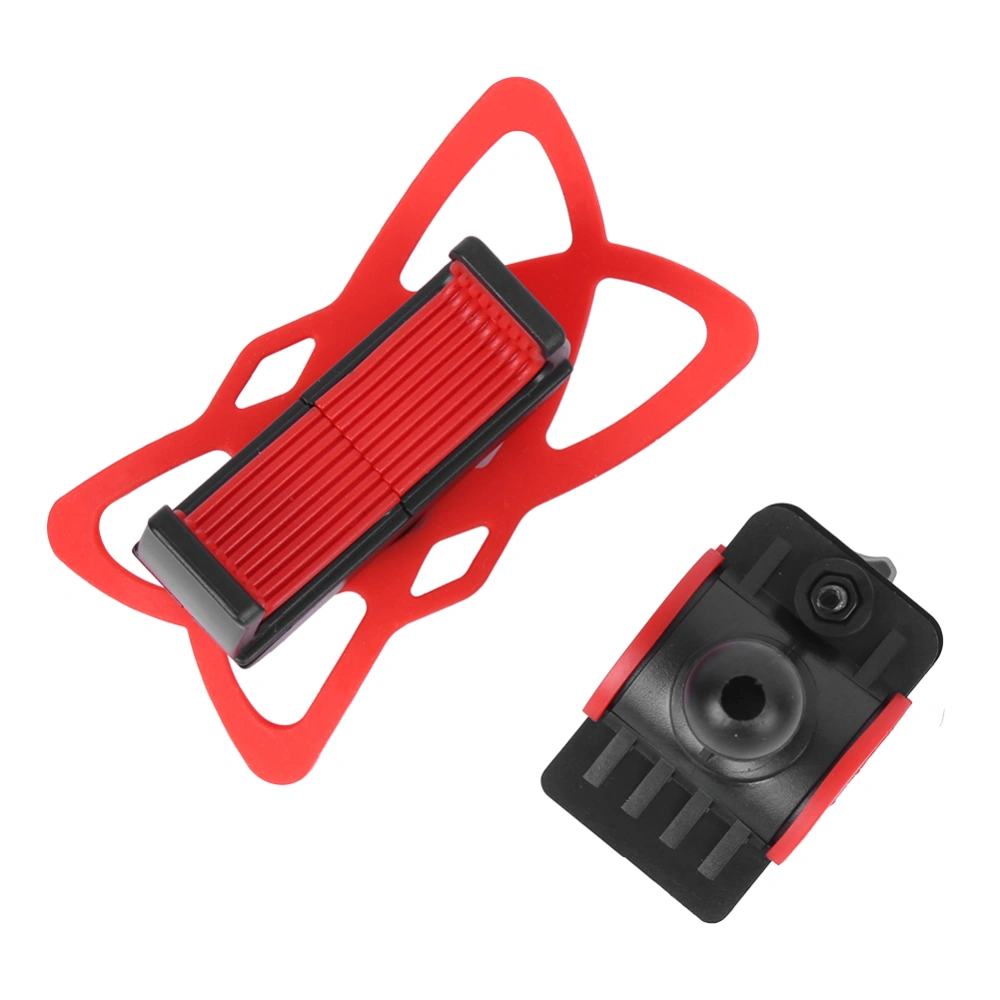 Universal Bike Mobile Phone Bracket Red Silicone Mountain Bicycle GPS Navigator Stand Cycling AccessoryMobile Phone Bracket