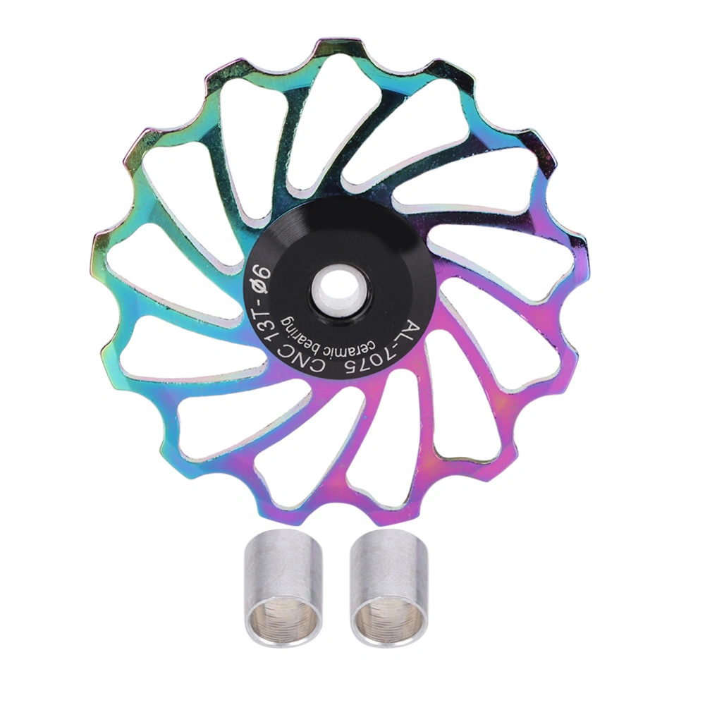 Mountain Bicycle Ceramics Rear Derailleur Pulley Transmission Bearings Bike Cycling Accessorycolorful-13T