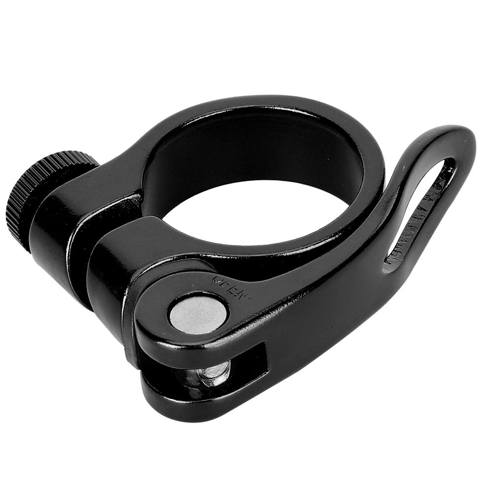 Aluminium Alloy Durable 34.9MM Mountain Bike Quick Release Seatpost Clip Road Bicycle Tube Fixed Clamp Cycling Sports Accessory