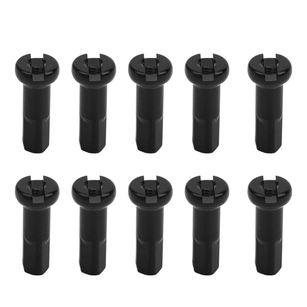 10Pcs Mountain Bike 14G Wire 7075 Aluminium Alloy Spoke Cap Bicycle Cycling Riding AccessoryBike Spoke Cap black