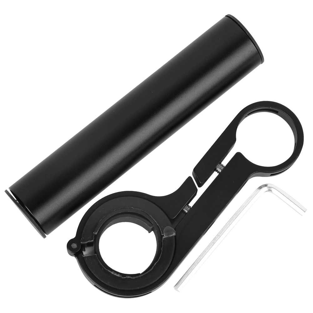 Bicycle Handlebar Extension Bracket Multifunction 10cm Extender Bike Light Flashlight Support Clip Cycling EquipmentBlack