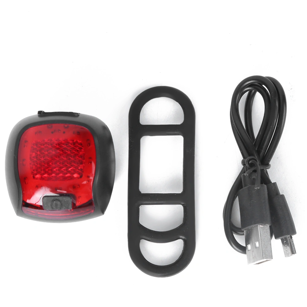 Bike Taillight USB Charging Mountain Bicycle Warning Rear Light Riding Equipment