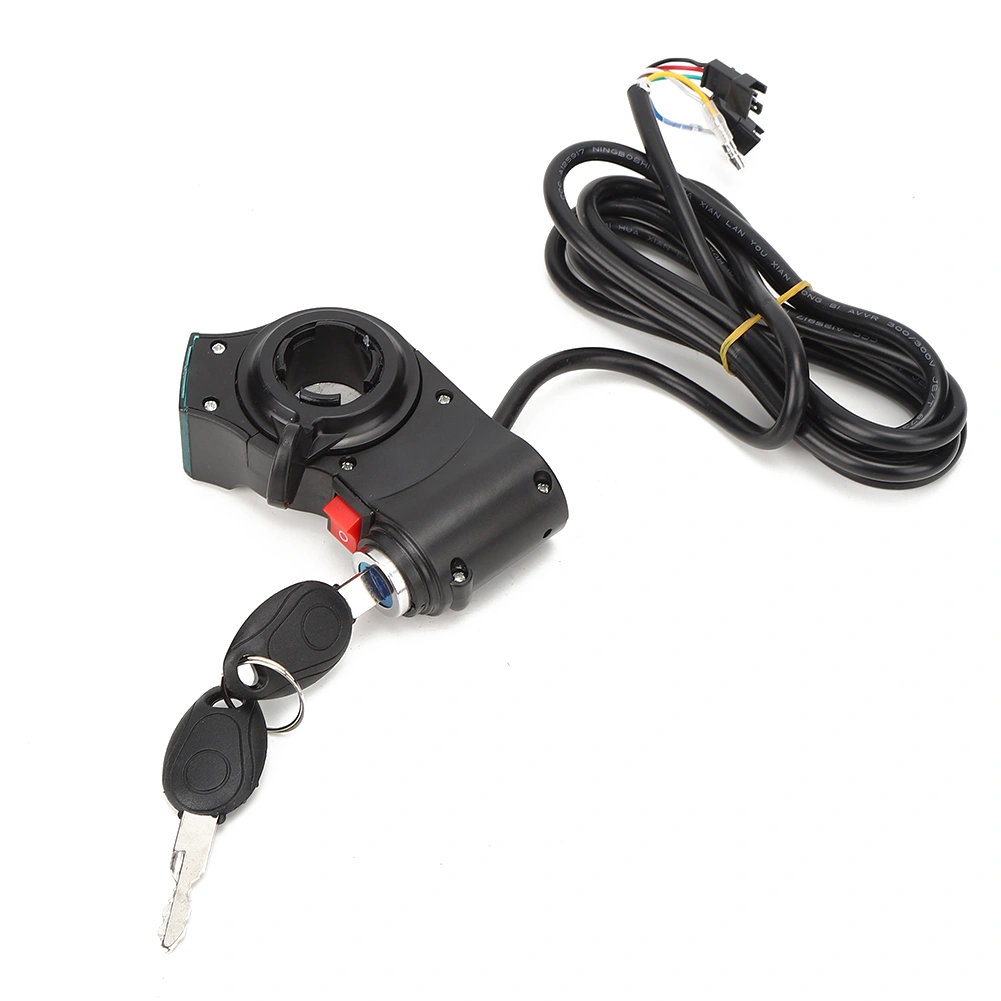 Red Screen Thumb Lock and Switch Electric Scooters Throttle Grip Accessories Black