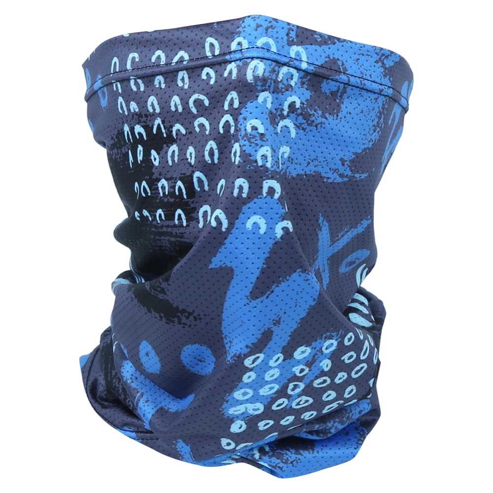 Cycling Face Scarf Sun Block Headscarf Bike Outdoor Sports Windproof Neckerchief SuppliesBlue Black