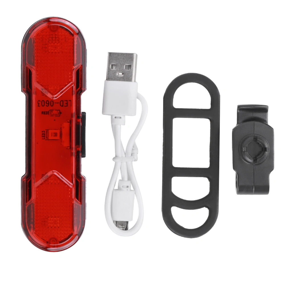 LED Bike Tail Light USB Rechargeable Mountain Bicycle Cycling Safety Warning Rear Light