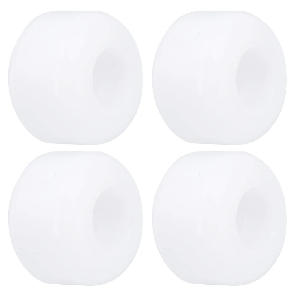 4Pcs/Set High Elasticity PU Fish Board Skateboard Wheels Replacement Accessorieswhite