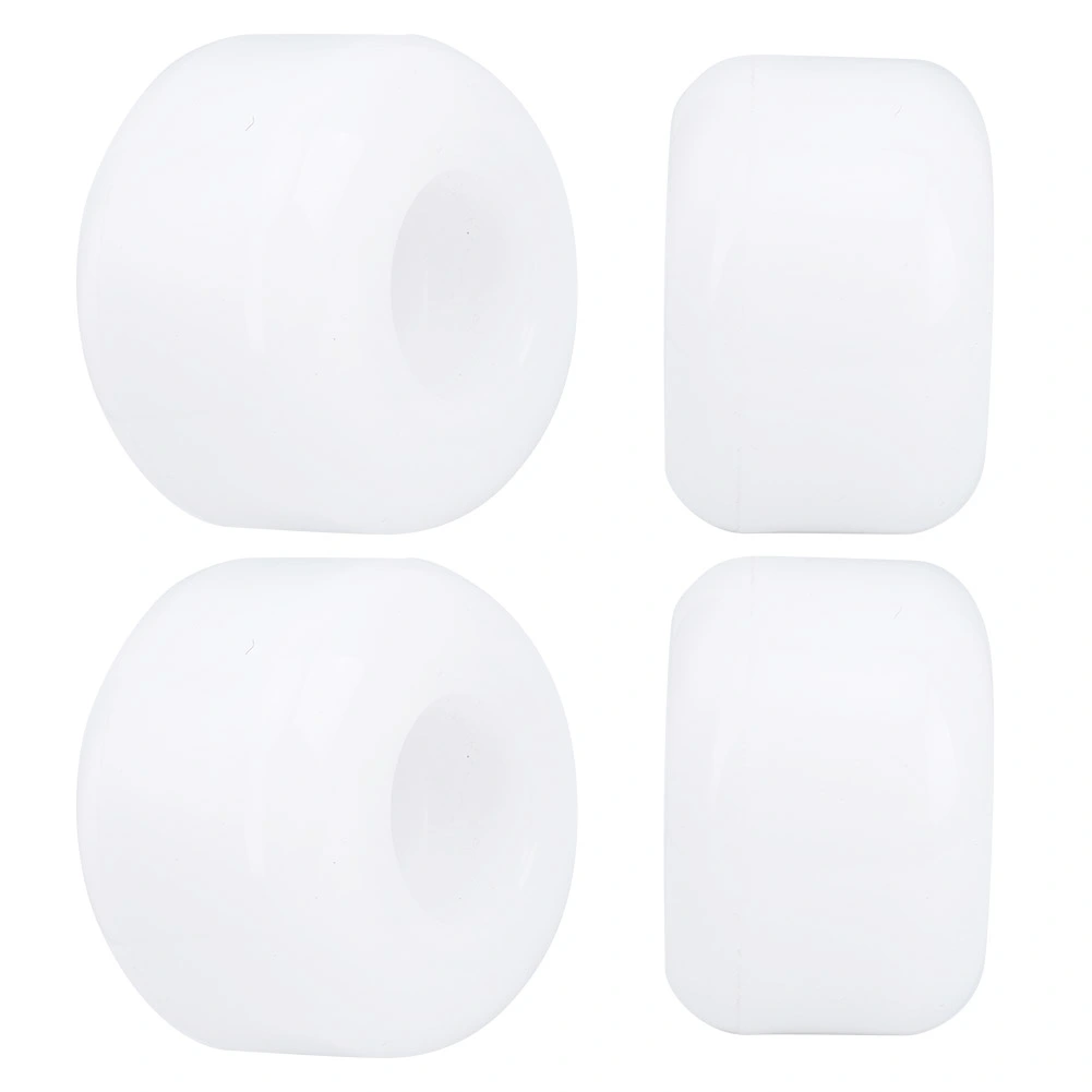 4Pcs/Set High Elasticity PU Fish Board Skateboard Wheels Replacement Accessorieswhite