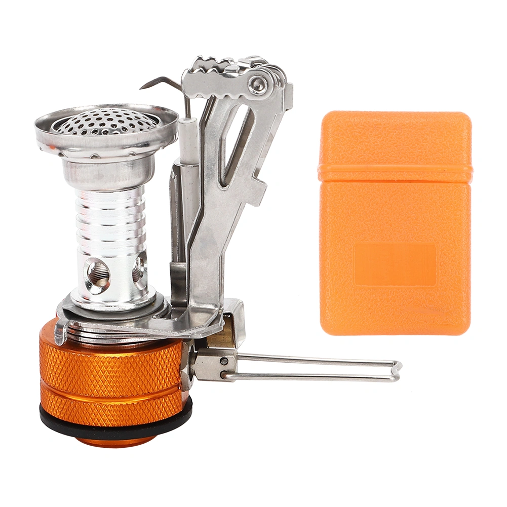 Outdoor Mini Camping 304 Stainless Steel Stove Integrated Electronic Lighter Burner