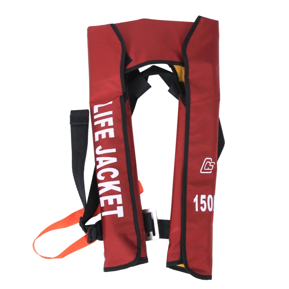 Manual Adults Life Jacket Vest Inflatable Survival Floatation Neck Style with Whistle