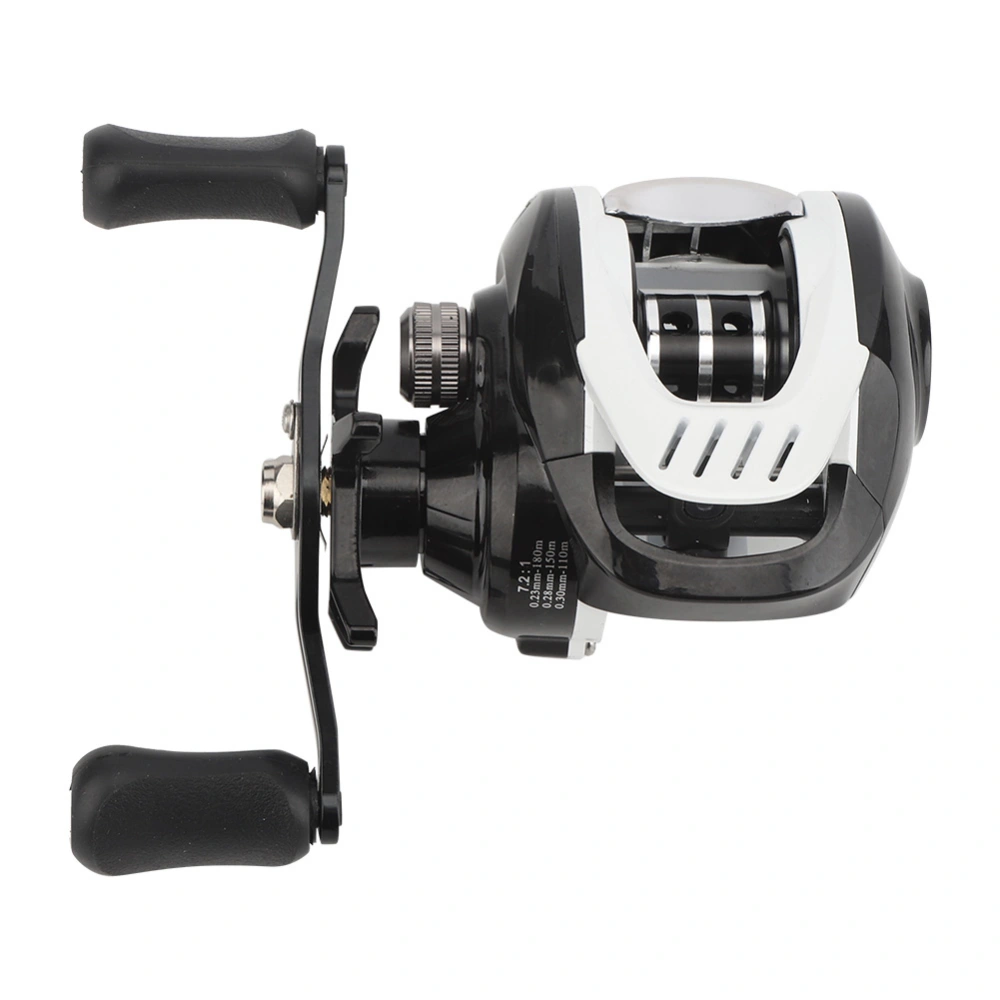 Centrifugal Magnetic Double Brake Anti Explosive Line 18 Shaft Lure Low Profile Reel Smooth Fishing Wheel(right hand )