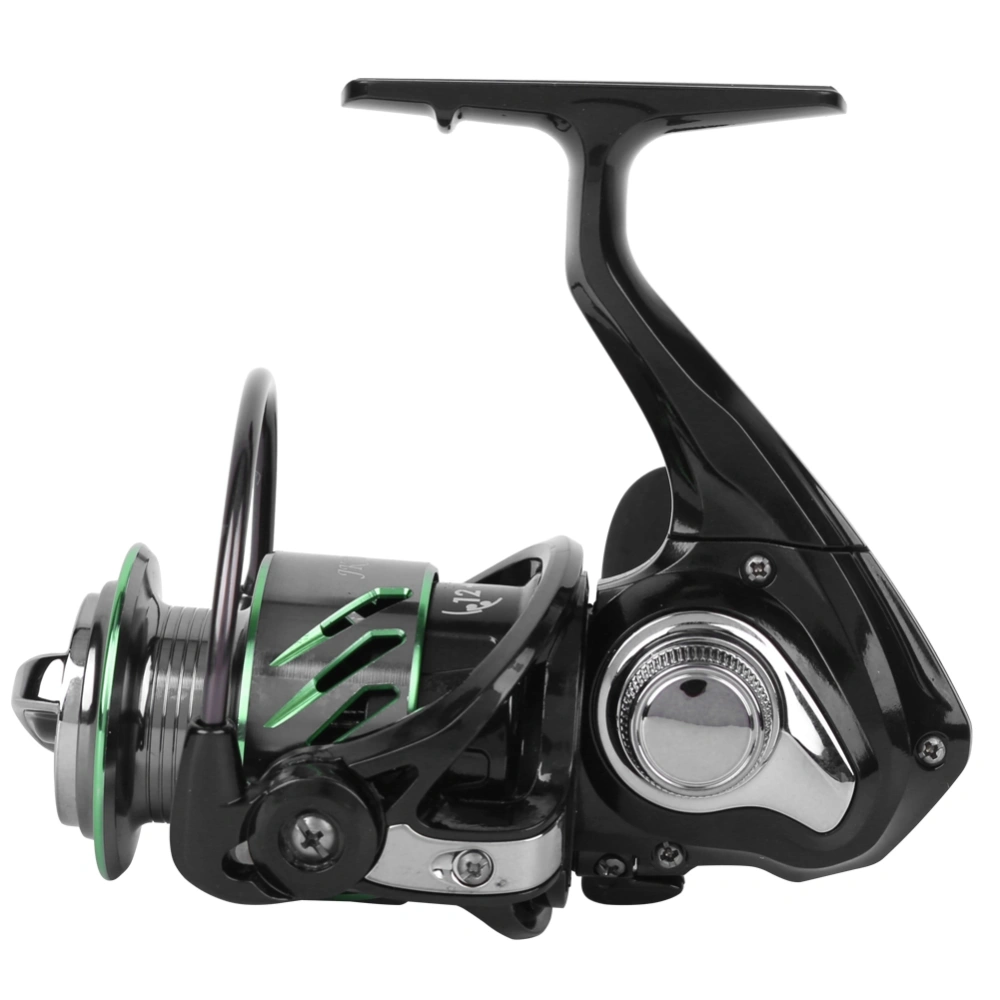 JK1000 Metal Alloy Body Engineering Plastics Shell Black Spinning Fishing Reel 9+1 Bearing Fish Wheel for Freshwater Seawater(JK1000 Fishing Reel )