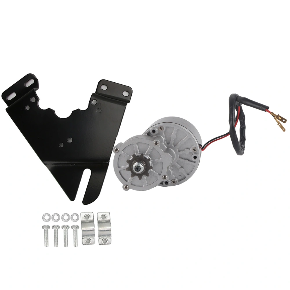 12V 250W Gear Reduction Electric Motor with Triangle Board Brushed DC Motors Reductor for E-bike Scooter