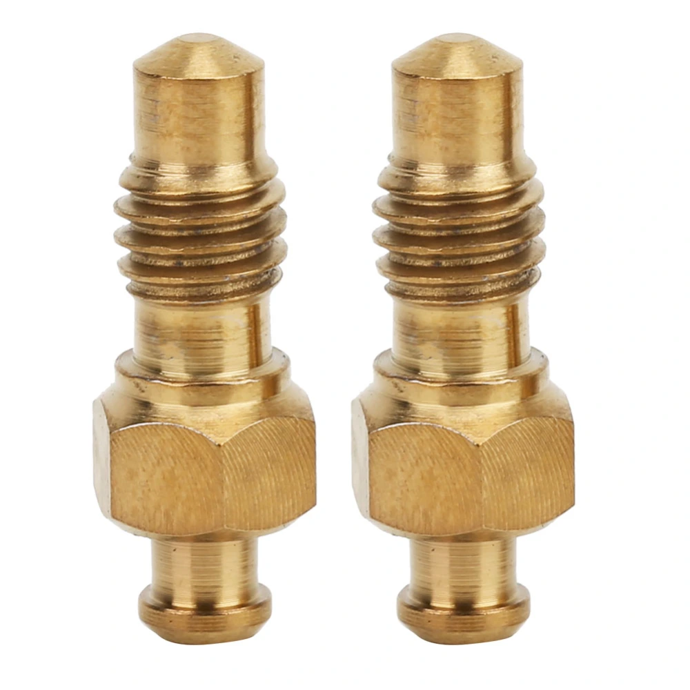 2 pcs Titanium Alloy Oil Disc Brake Bleed Nipple Exhaust Screws Set for Road Bicycle Accessoriesgold