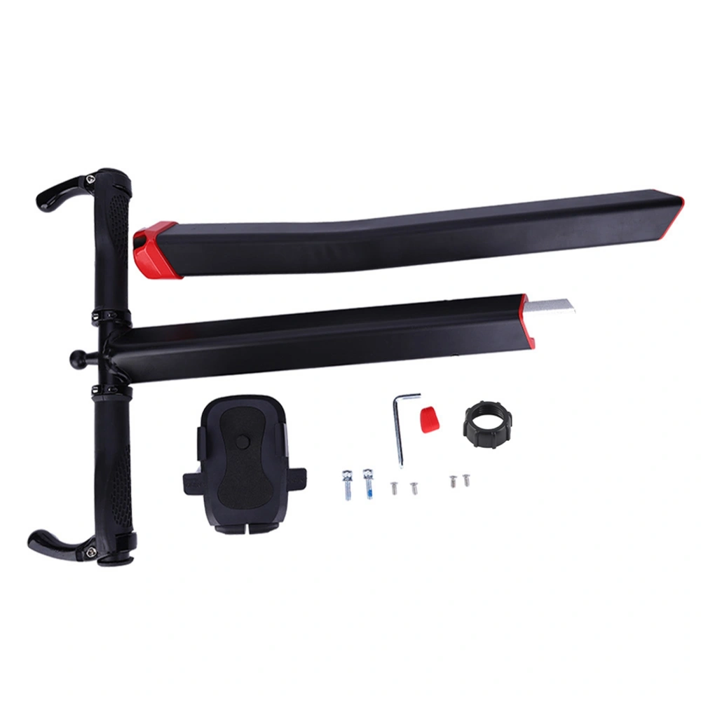 Aluminum Alloy Black Handle Bracket Bar with Mobile Phone Holder for Xiaomi Balance Scooter