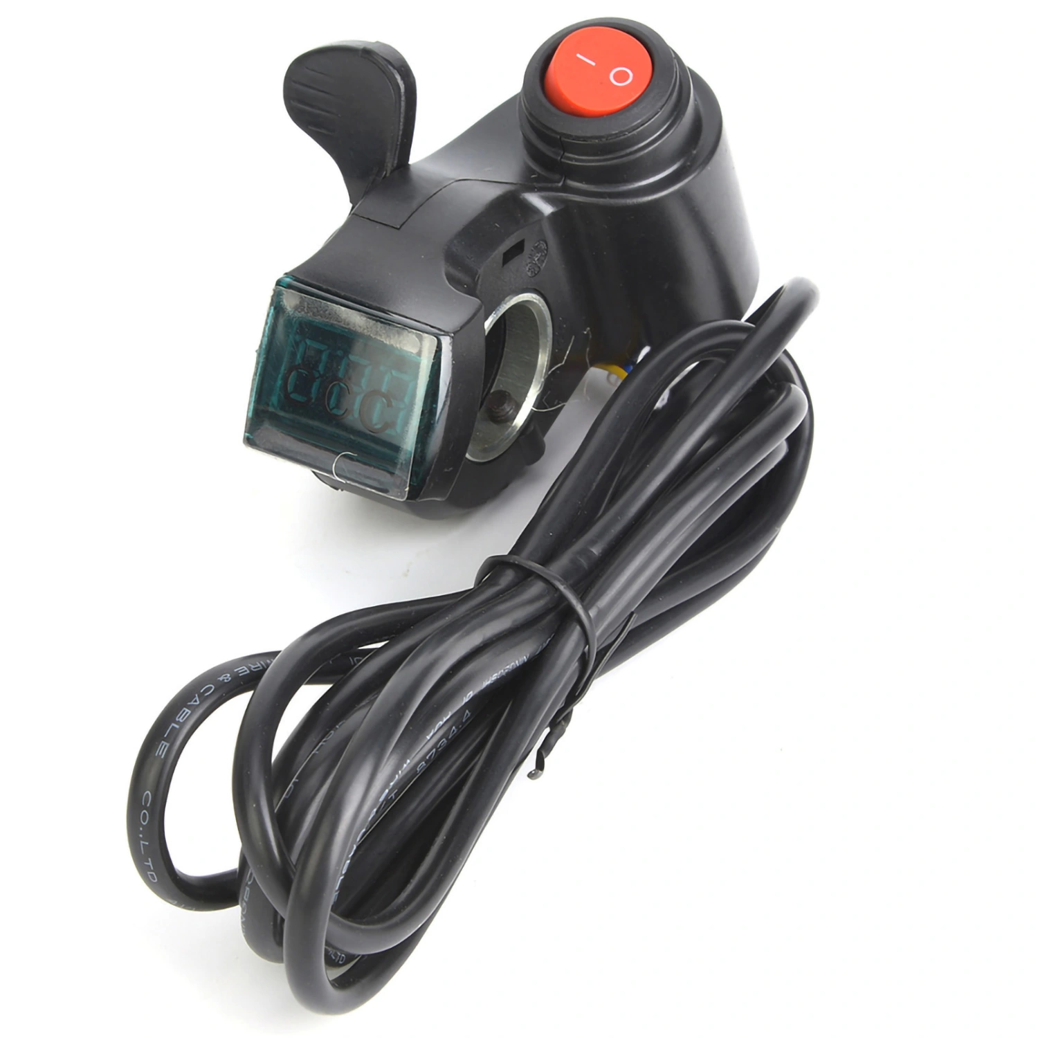 E‑Bike Thumb Throttle LCD Display Digital Battery Voltage Power Switch for Electric Vehicle
