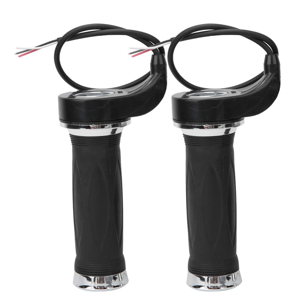 1 Pair of Aluminum Black Universal Electric Vehicle Scooter Speed Throttle Handle Handlebar