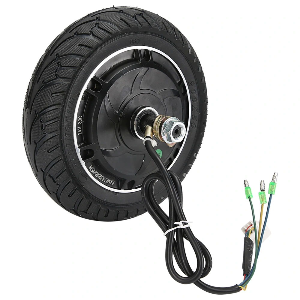 8inch Electric Scooter Brushless Wheel Hub Motor with Solid Tyre Motor Vehicle Accessory