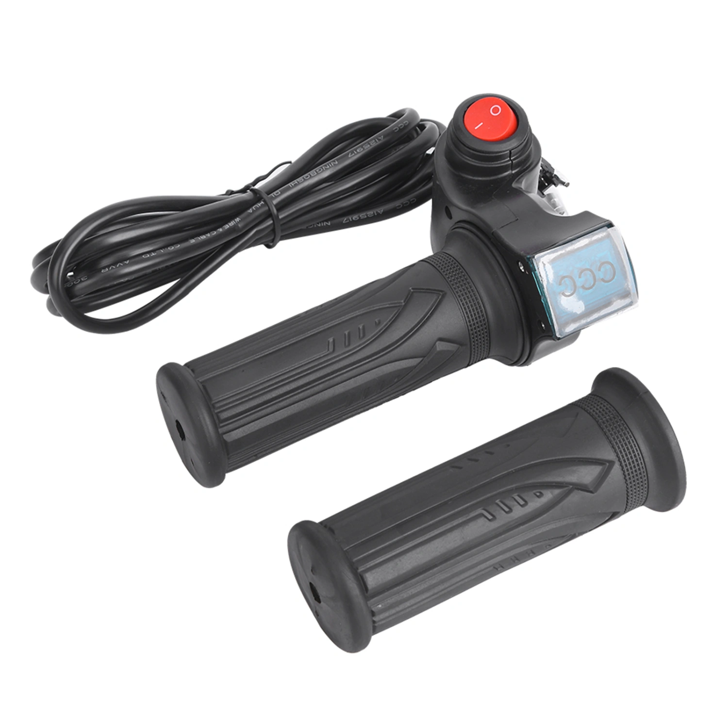 1 Pair E Bike Thumb Throttle LCD Display Digital Battery Voltage Power Switch for Electric Vehicle