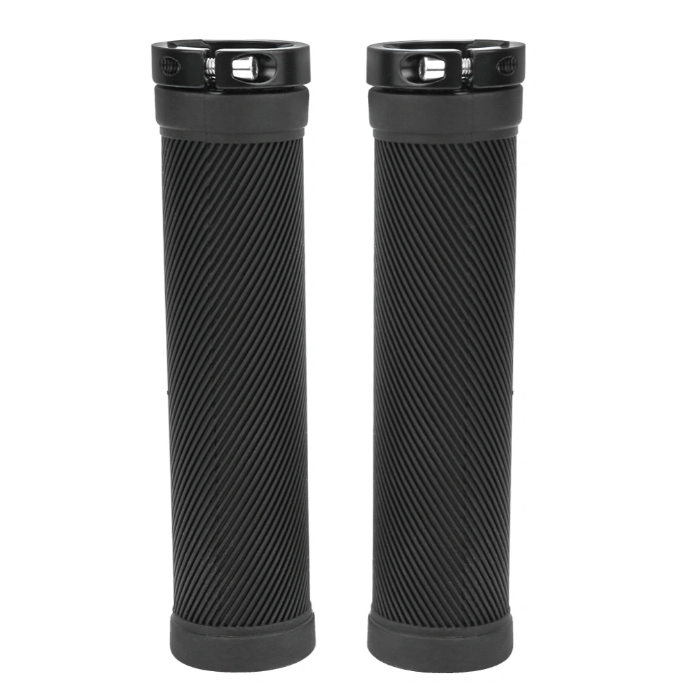 Non-slip Bike Tube Locking Handlebar Grip Cover Cycling Accessories for Mountain Bicycle Black