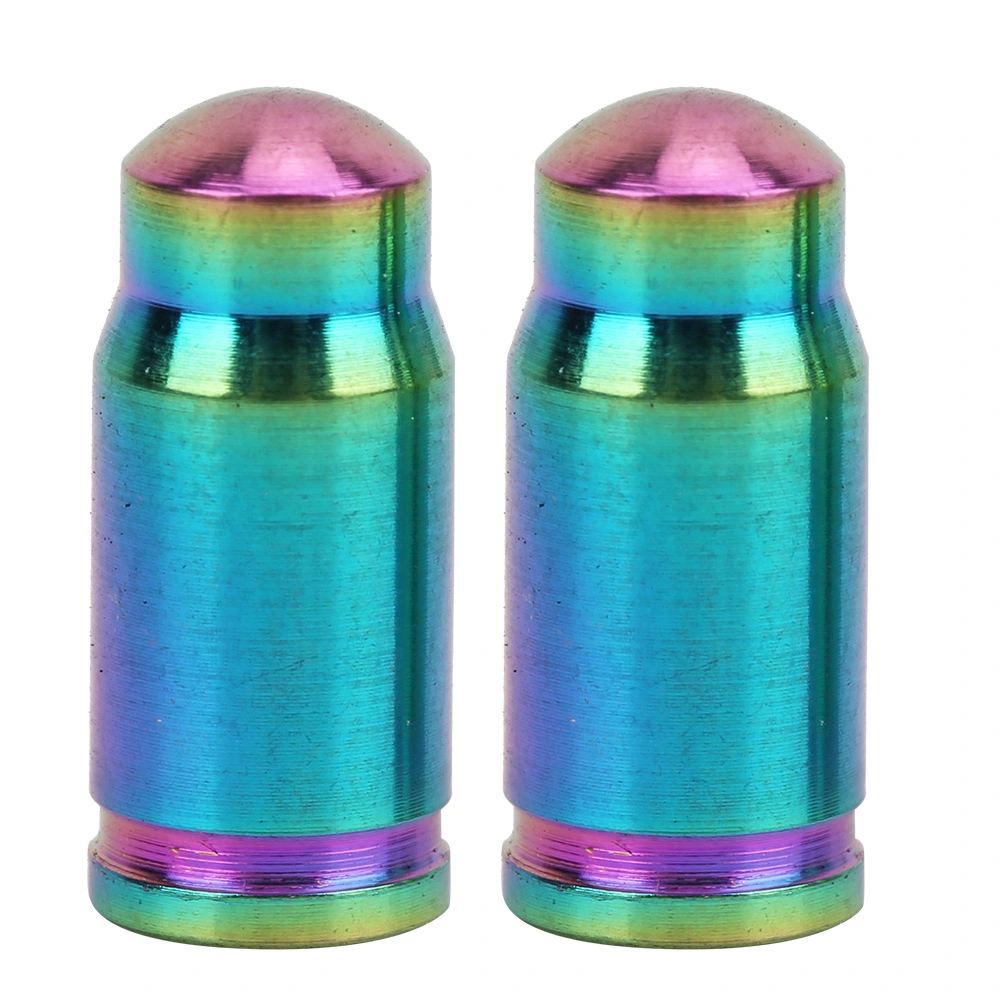 2 pcs Titanium Alloy Valve Cap for Bike Bicycle Tire Dust Cover Road Bicycles Accessories French valve colorful