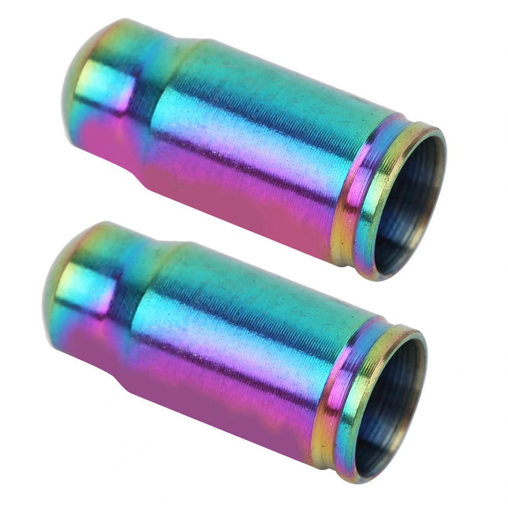 2 pcs Titanium Alloy Valve Cap for Bike Bicycle Tire Dust Cover Road Bicycles Accessories French valve colorful