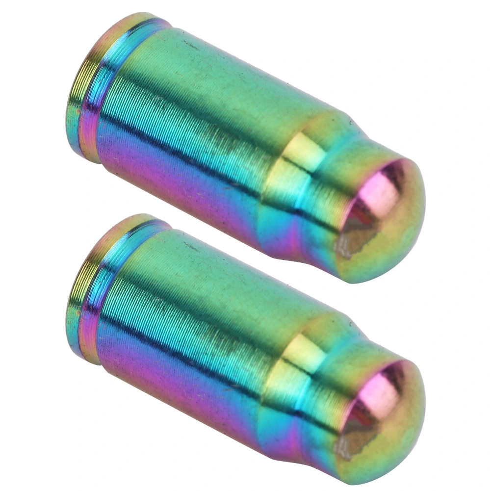2 pcs Titanium Alloy Valve Cap for Bike Bicycle Tire Dust Cover Road Bicycles Accessories French valve colorful