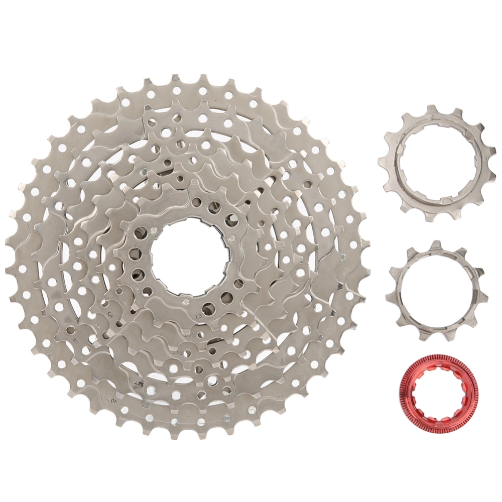 8 Speed 11-40T Mountain Bike Steel Cassette Freewheel Bicycle Accessory Silver