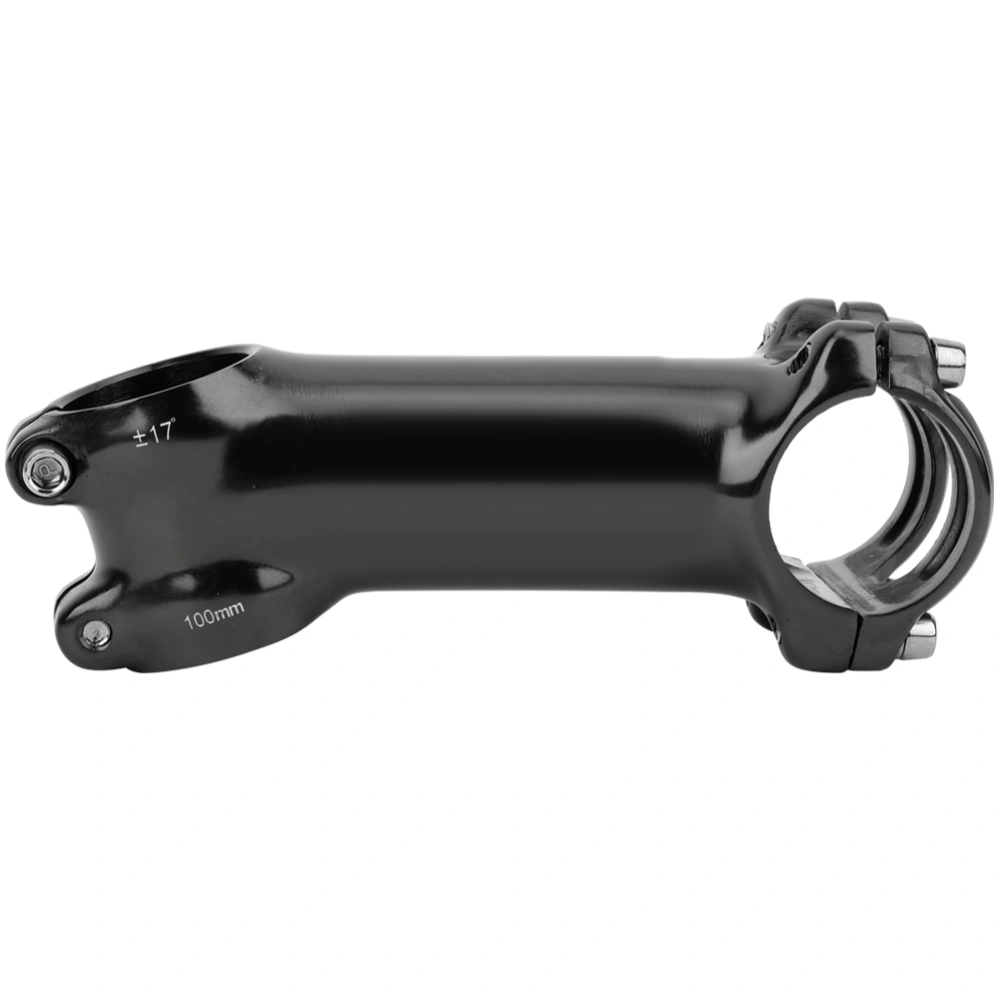 Aluminum Alloy Mountain Bike Rising Tube Road Bikes ± 17 Degrees Handlebar Stem Riser100MM black