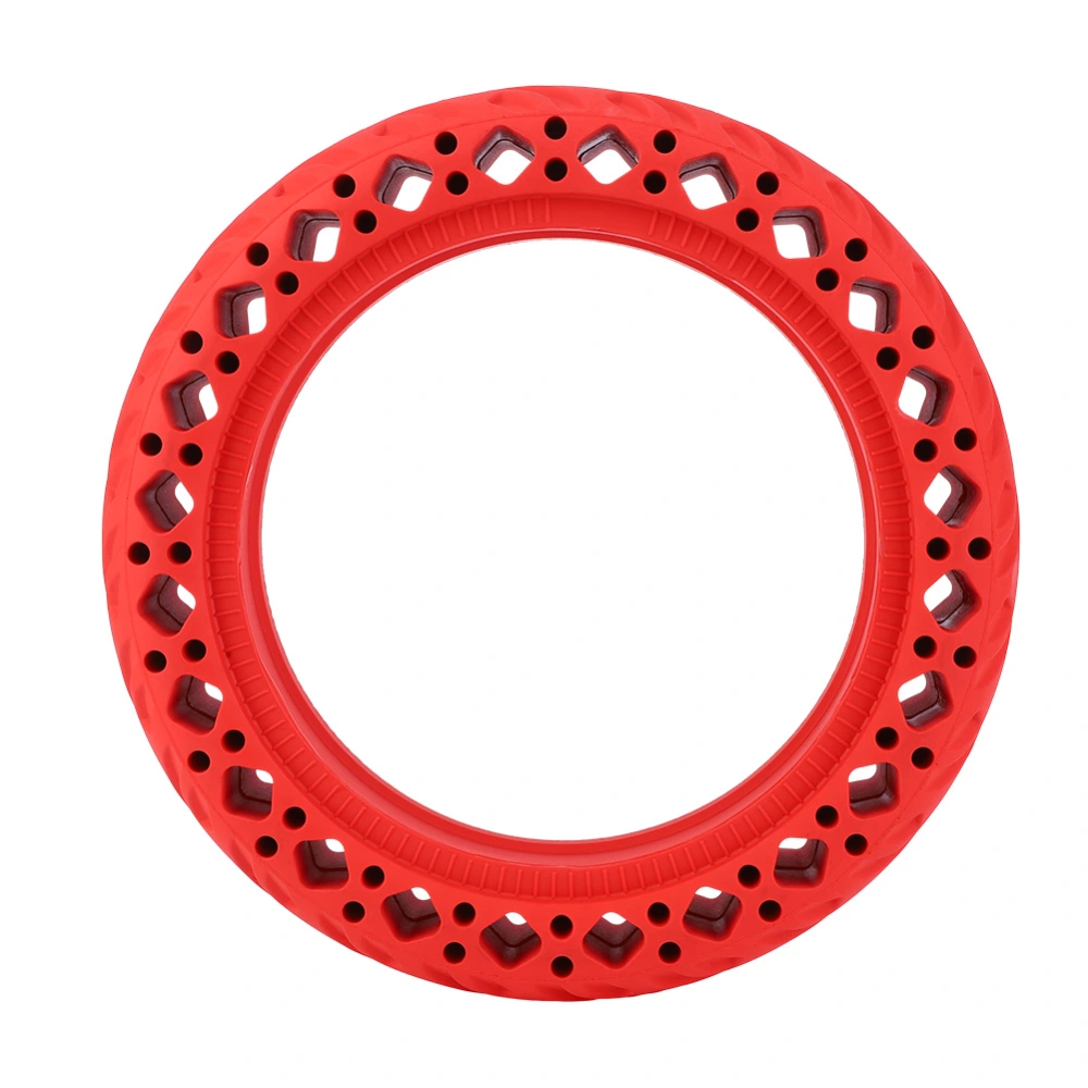 8.5 Inch Rubber Prismatic Tire Anti Explosion Shock Absorption Tyre for Xiaomi M365 Electric Scooter Accessories(Red )