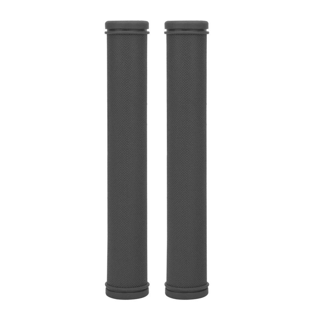 1 Pair Bicycle Handlebar Grips for Mountain Bike Road Bikes Non-slip Handle Bar Grip(gray )