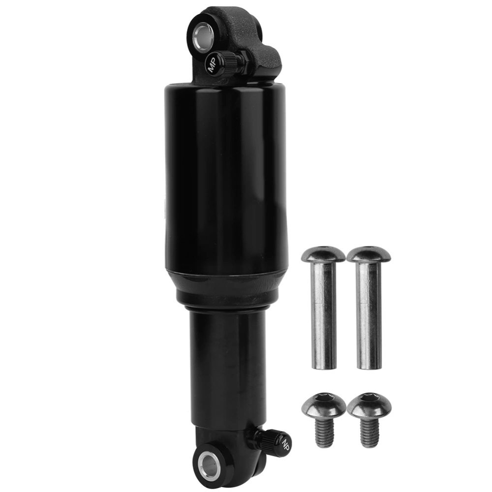 Black Aluminum Alloy Mountain Bike Air Rear Shock Absorber Suspension with Screws Kit165MM